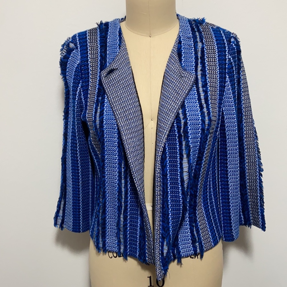St John Blue Fringe Jacket - Picture 3 of 10